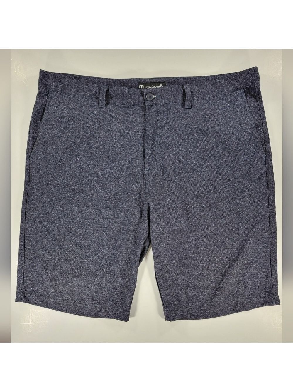 Travis Mathew Shorts Panama Performance Hybrid Sargasso Sea Men Golf 42 Stretch